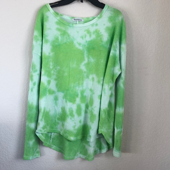 Theo And Spence Rib Sleeve Back Swing Pullover size MEDIUM - Picture 2 of 6